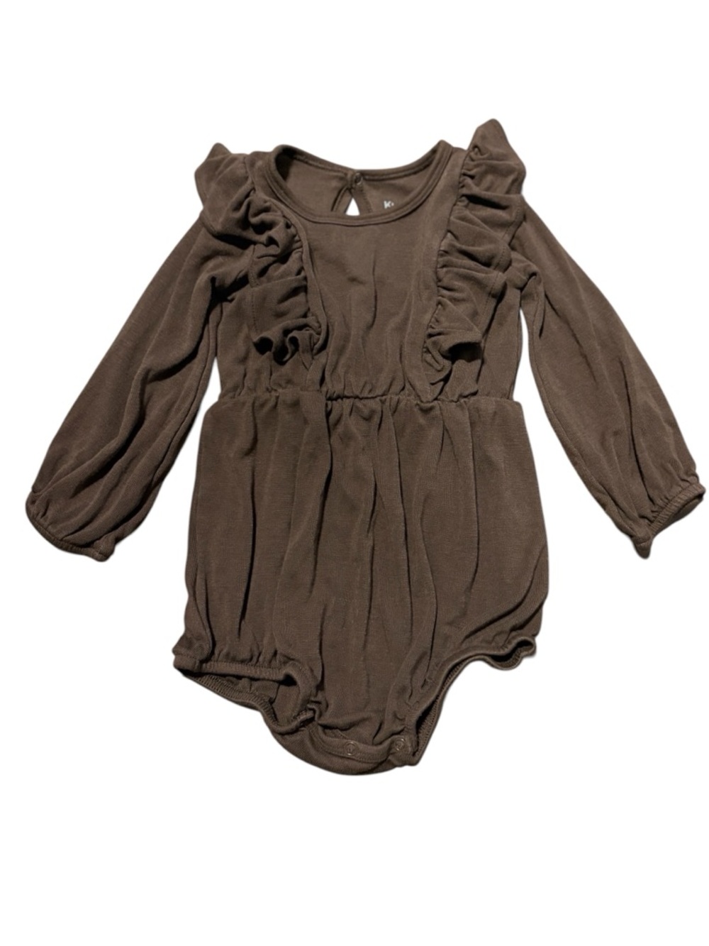 Kyte Baby Long Sleeve Bubble Romper - Chocolate - Size 18/24 Months